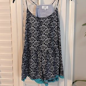 crown & ivy peplum halter top SZ XS